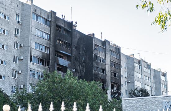 Последствия крушения Су-34 в Ейске