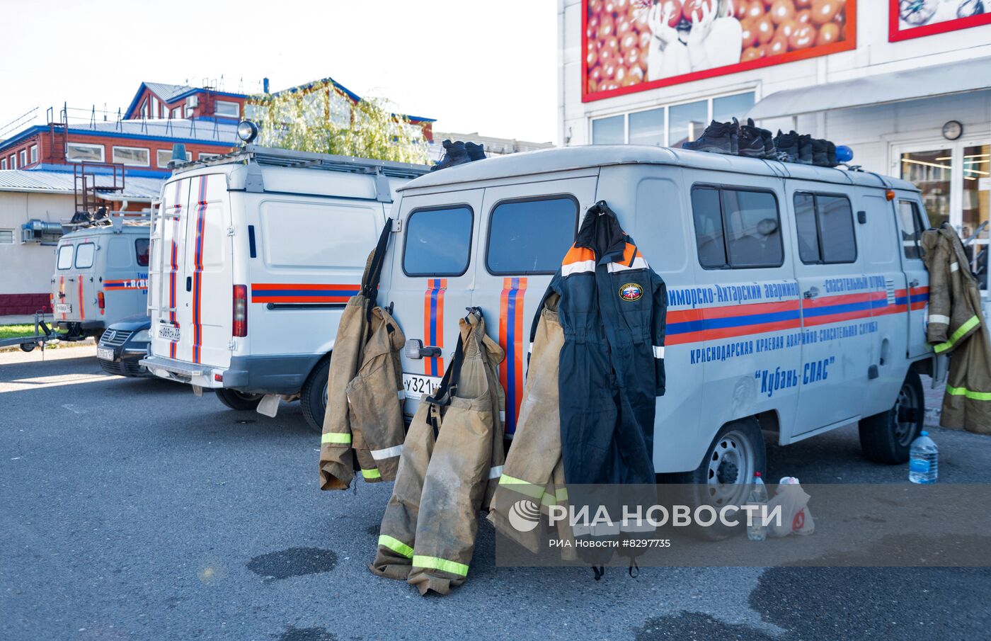 Последствия крушения Су-34 в Ейске