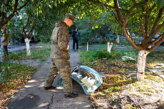 Последствия крушения Су-34 в Ейске