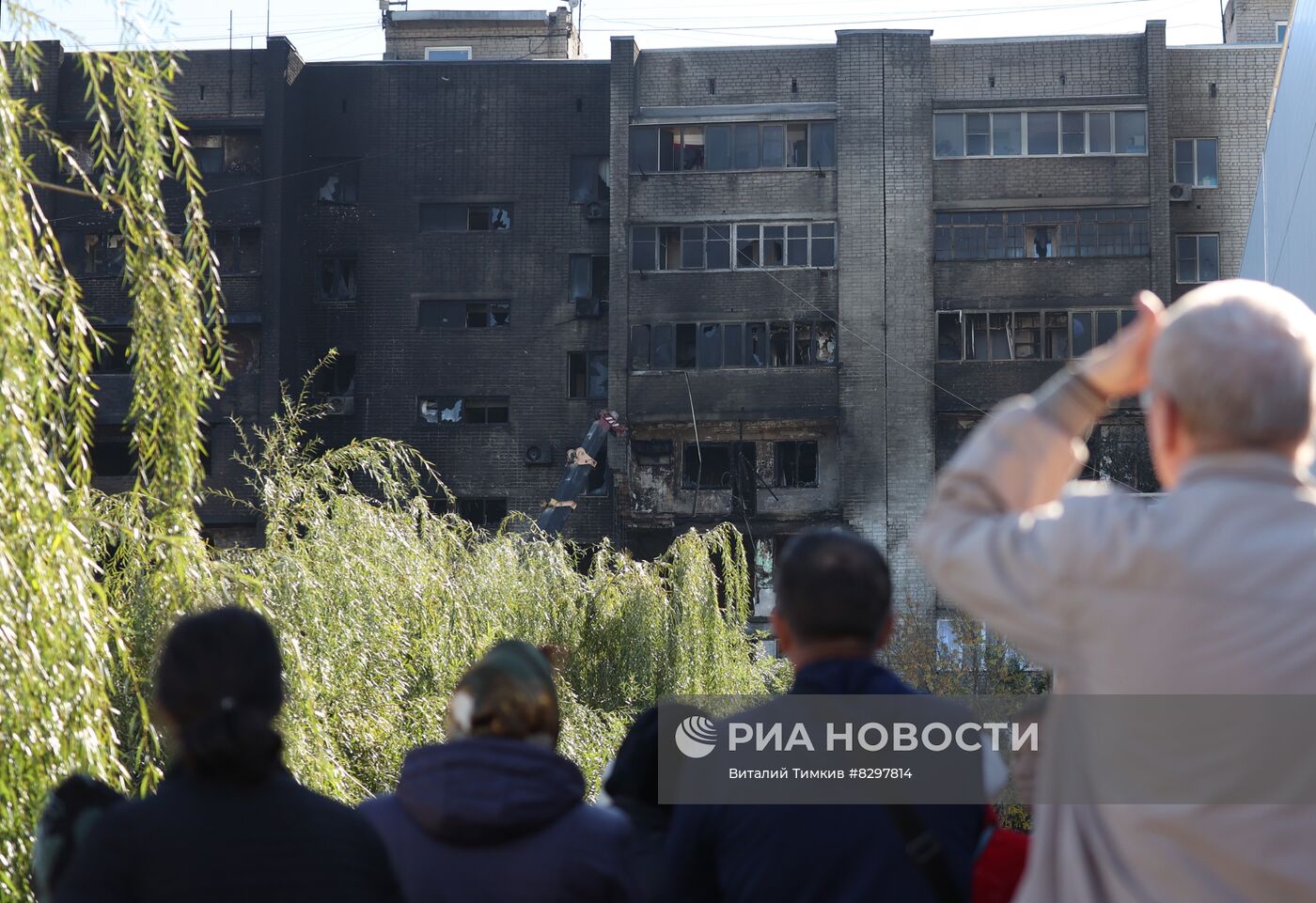 Последствия крушения Су-34 в Ейске