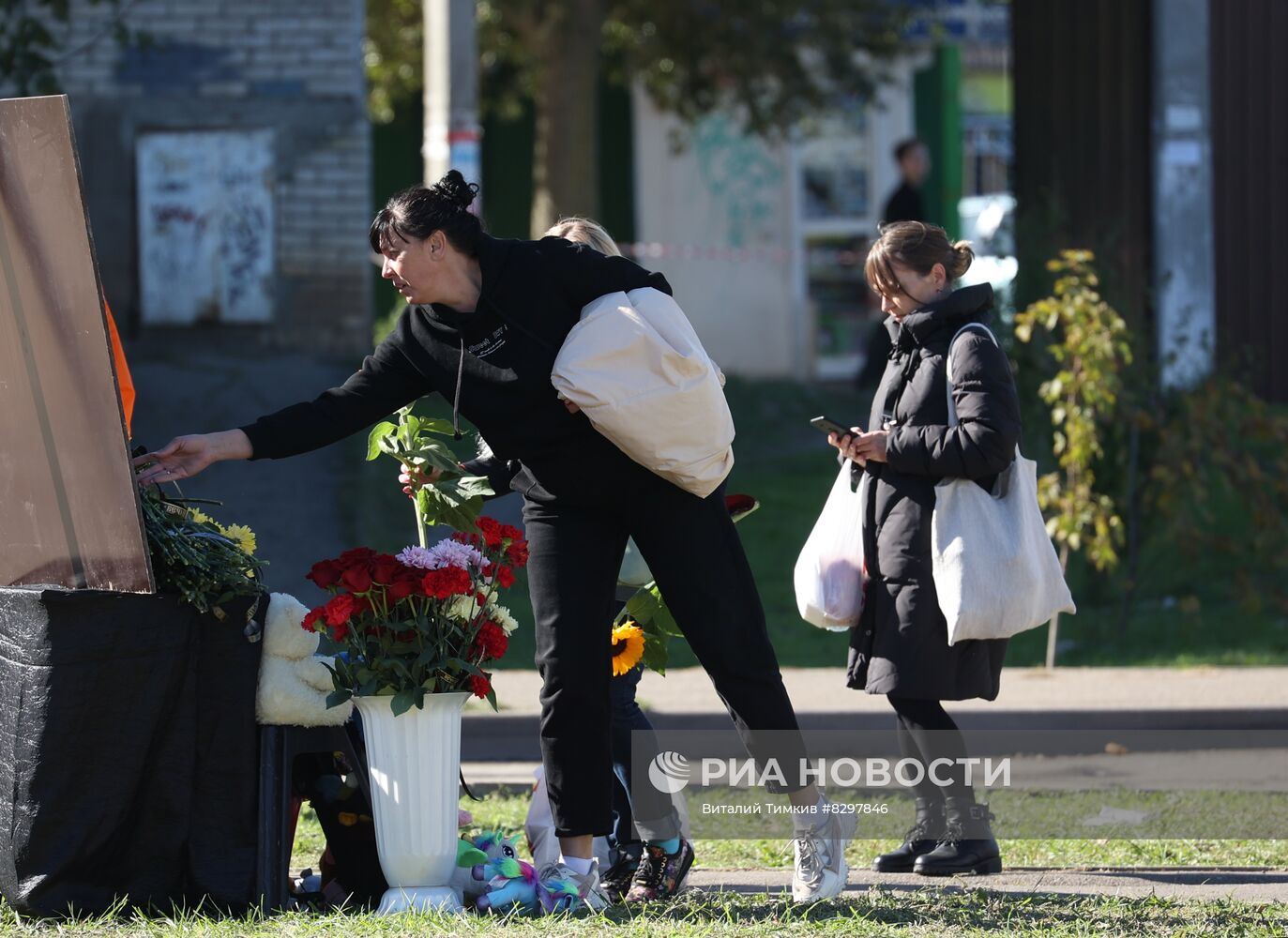 Последствия крушения Су-34 в Ейске