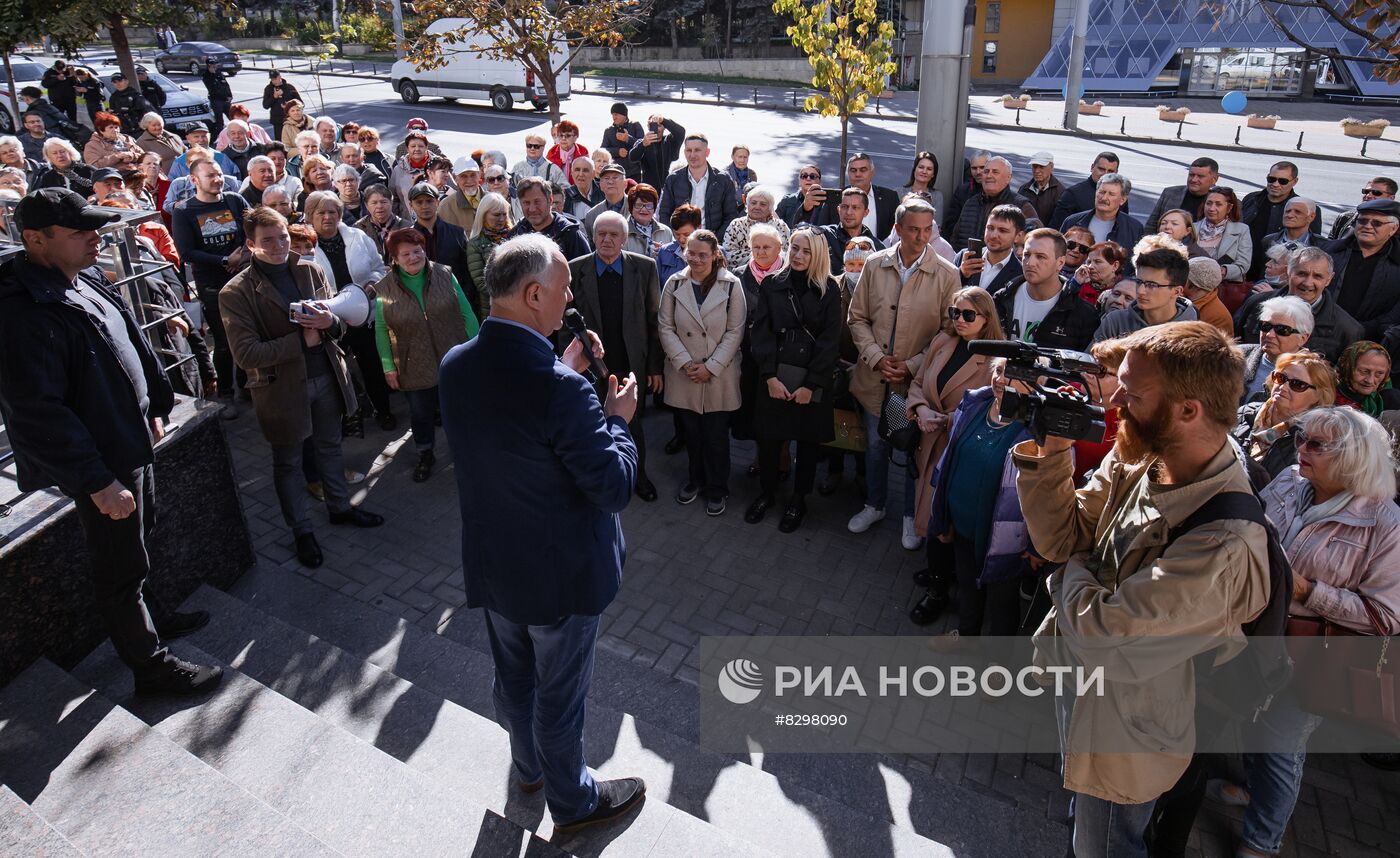 Судебное заседание по делу бывшего президента Молдавии И. Додона