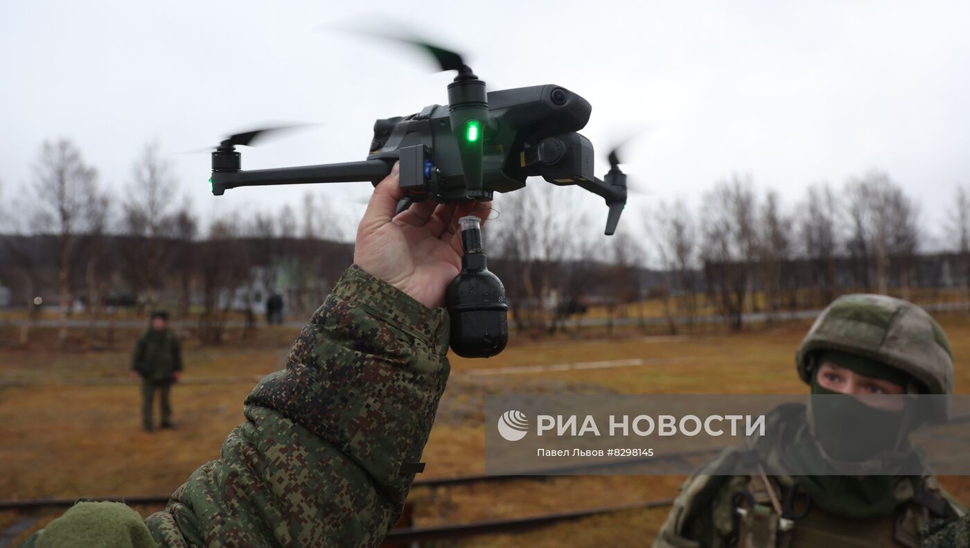 Военная подготовка мобилизованных из республики Коми в Мурманской области