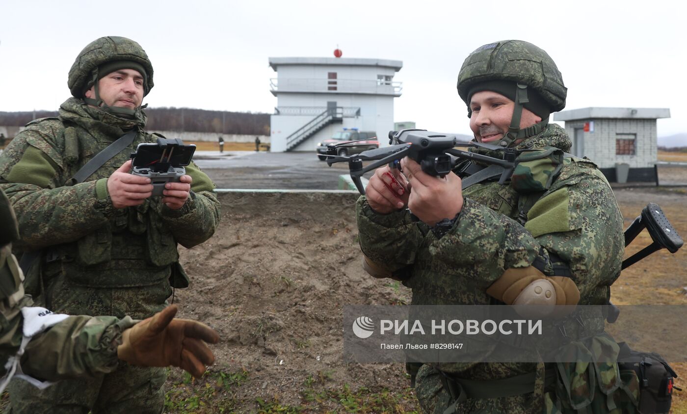 Военная подготовка мобилизованных из республики Коми в Мурманской области