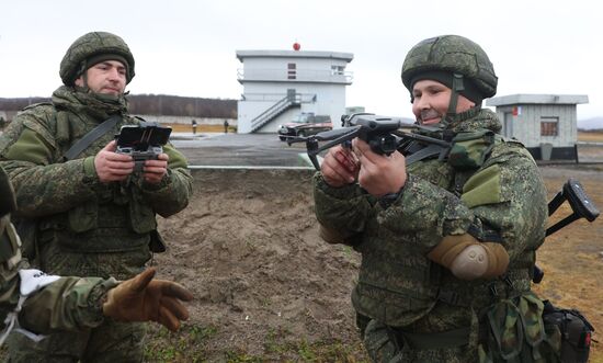 Военная подготовка мобилизованных из республики Коми в Мурманской области