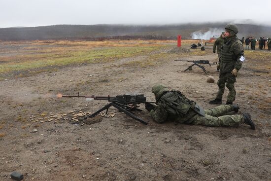 Военная подготовка мобилизованных из республики Коми в Мурманской области