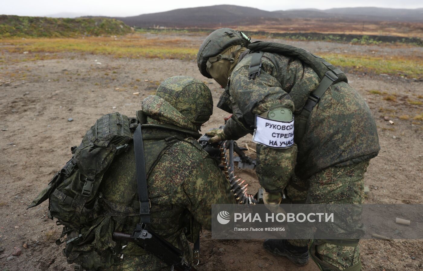 Военная подготовка мобилизованных из республики Коми в Мурманской области