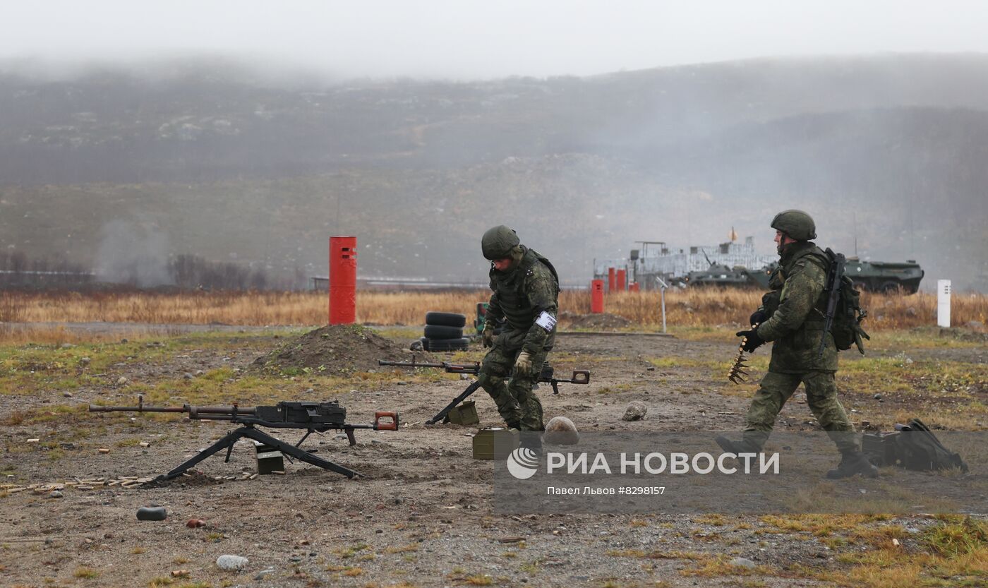 Военная подготовка мобилизованных из республики Коми в Мурманской области