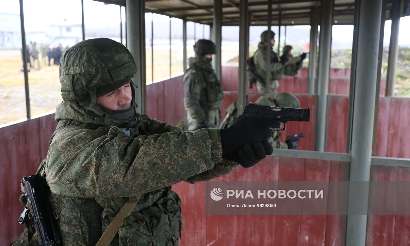 Военная подготовка мобилизованных из республики Коми в Мурманской области