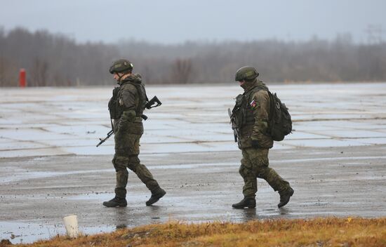 Военная подготовка мобилизованных из республики Коми в Мурманской области