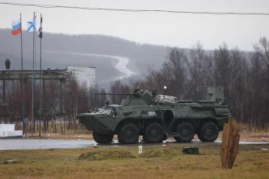 Военная подготовка мобилизованных из республики Коми в Мурманской области