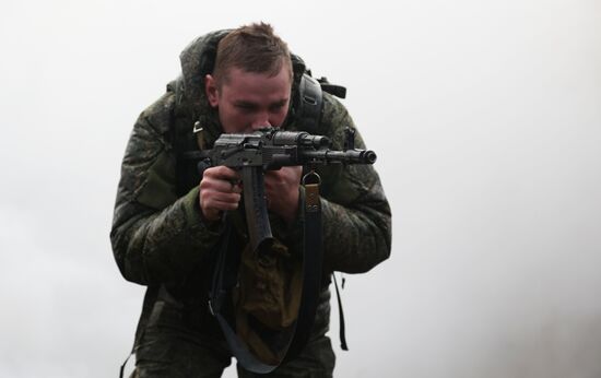 Военная подготовка мобилизованных из республики Коми в Мурманской области