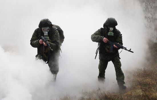 Военная подготовка мобилизованных из республики Коми в Мурманской области