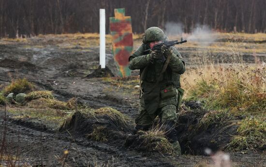 Военная подготовка мобилизованных из республики Коми в Мурманской области