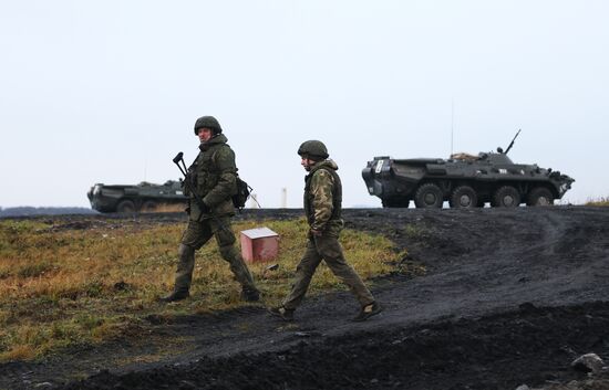 Военная подготовка мобилизованных из республики Коми в Мурманской области