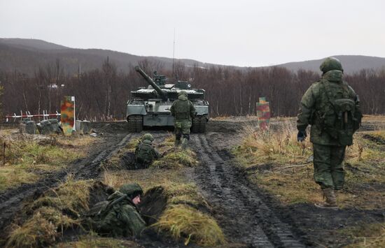 Военная подготовка мобилизованных из республики Коми в Мурманской области