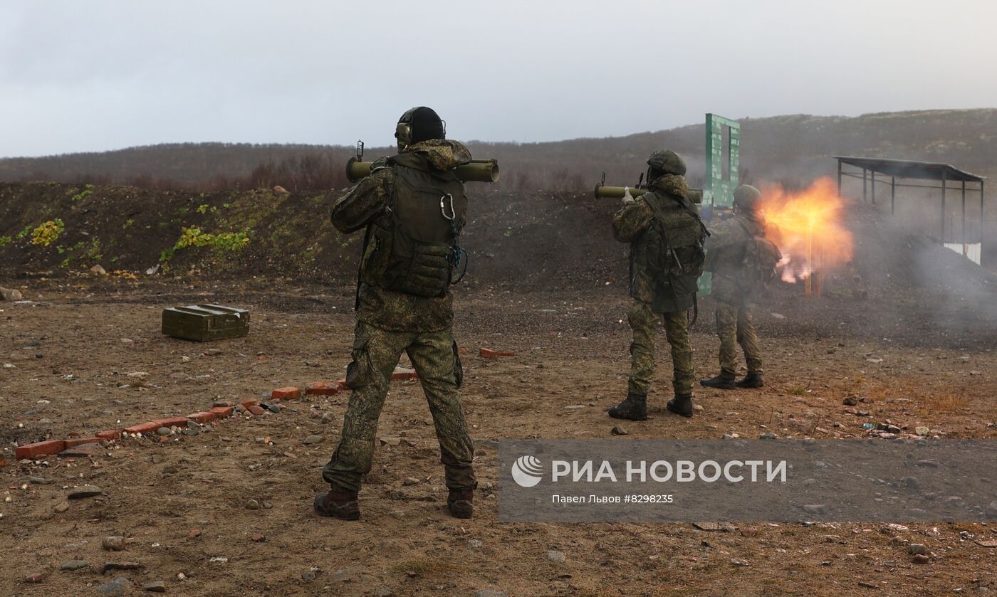 Военная подготовка мобилизованных из республики Коми в Мурманской области
