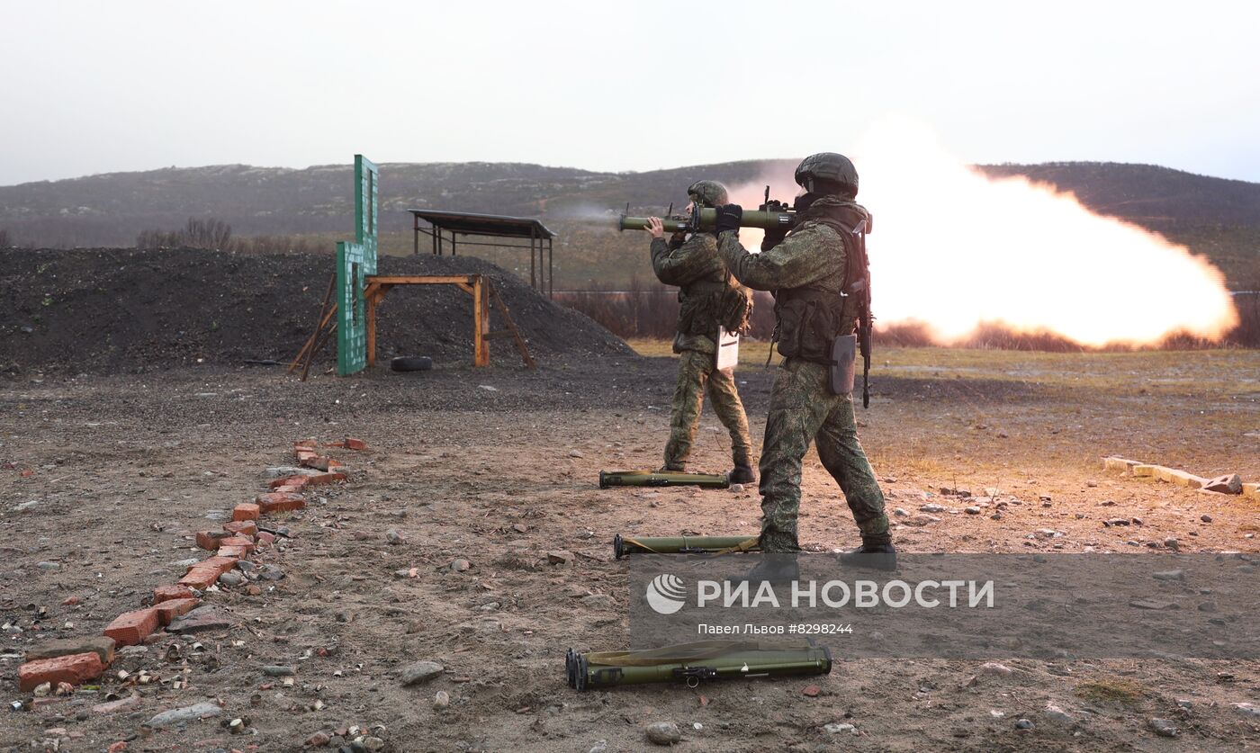 Военная подготовка мобилизованных из республики Коми в Мурманской области