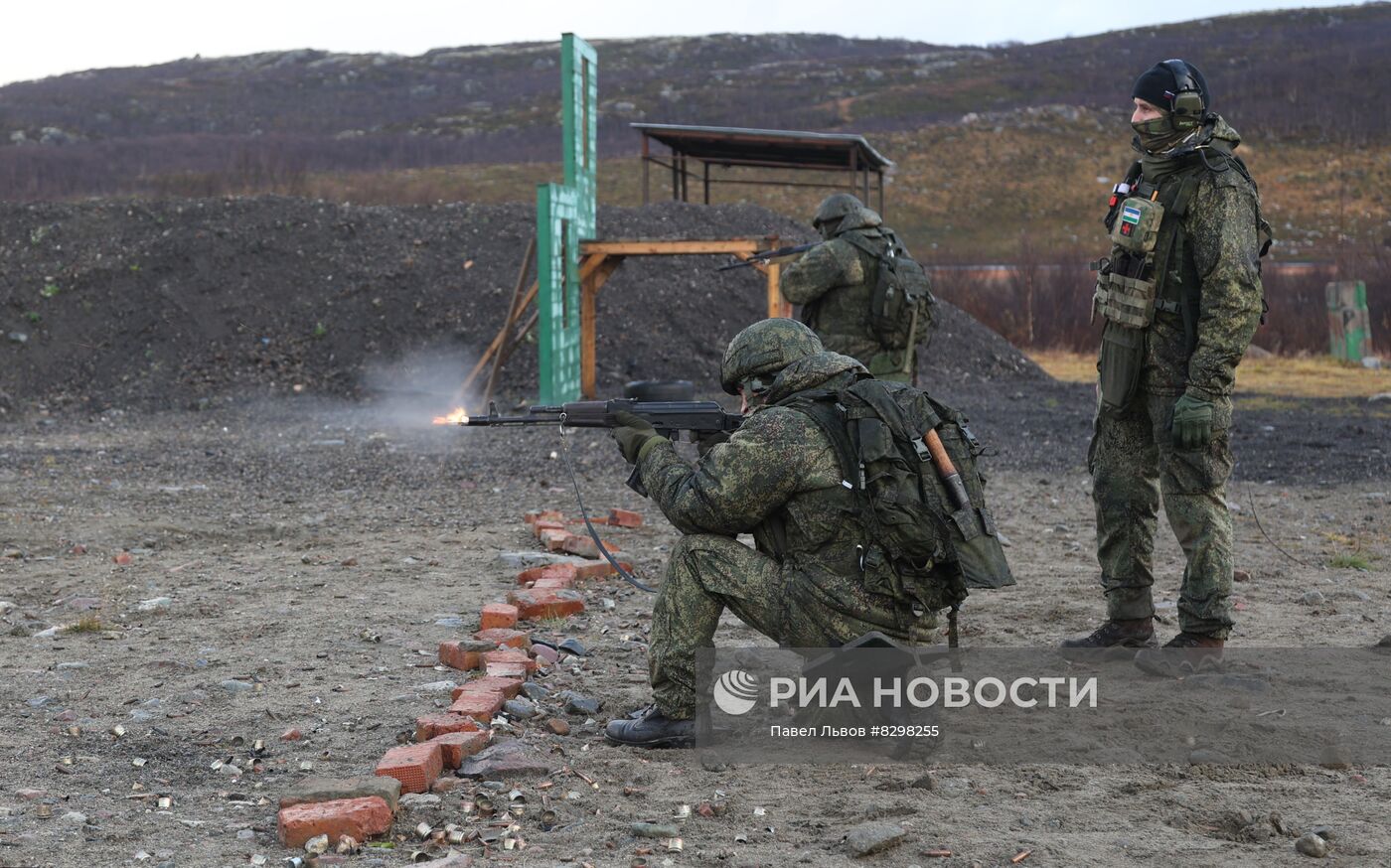 Военная подготовка мобилизованных из республики Коми в Мурманской области