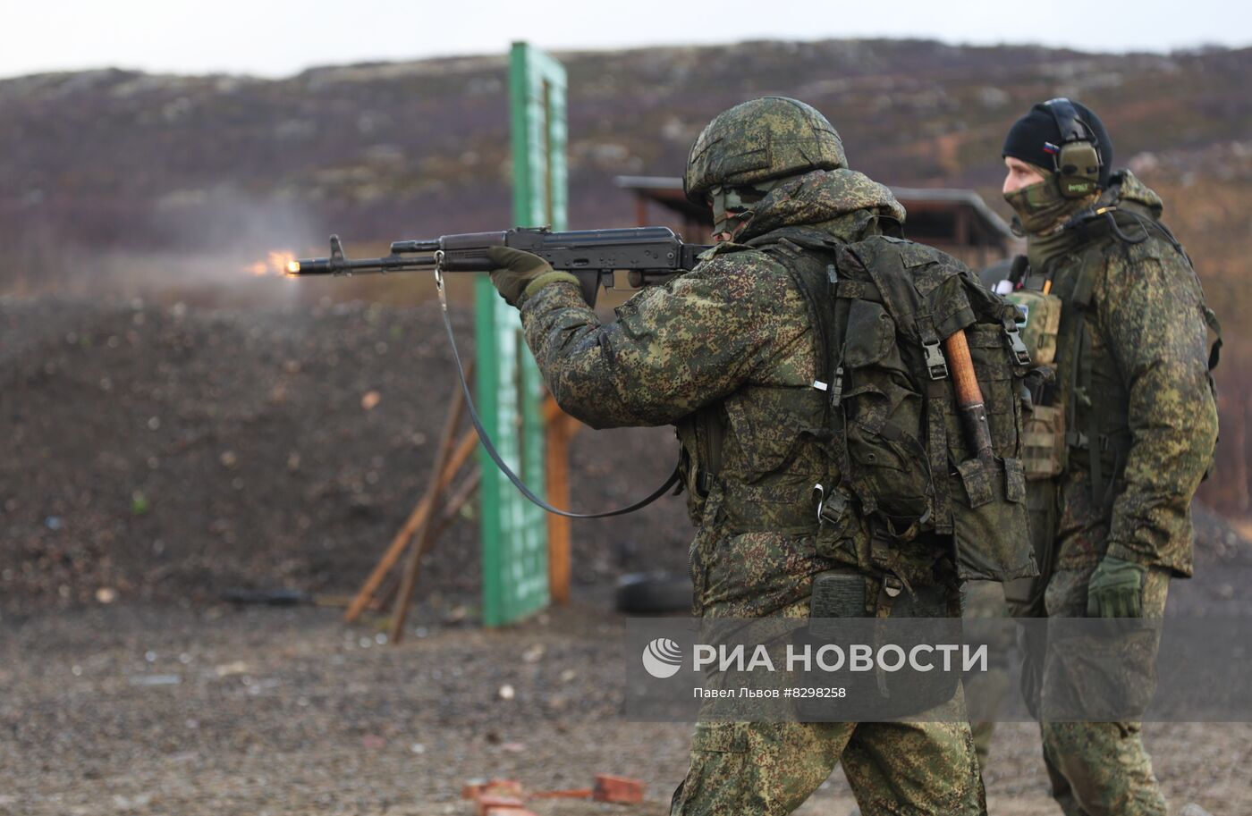 Военная подготовка мобилизованных из республики Коми в Мурманской области