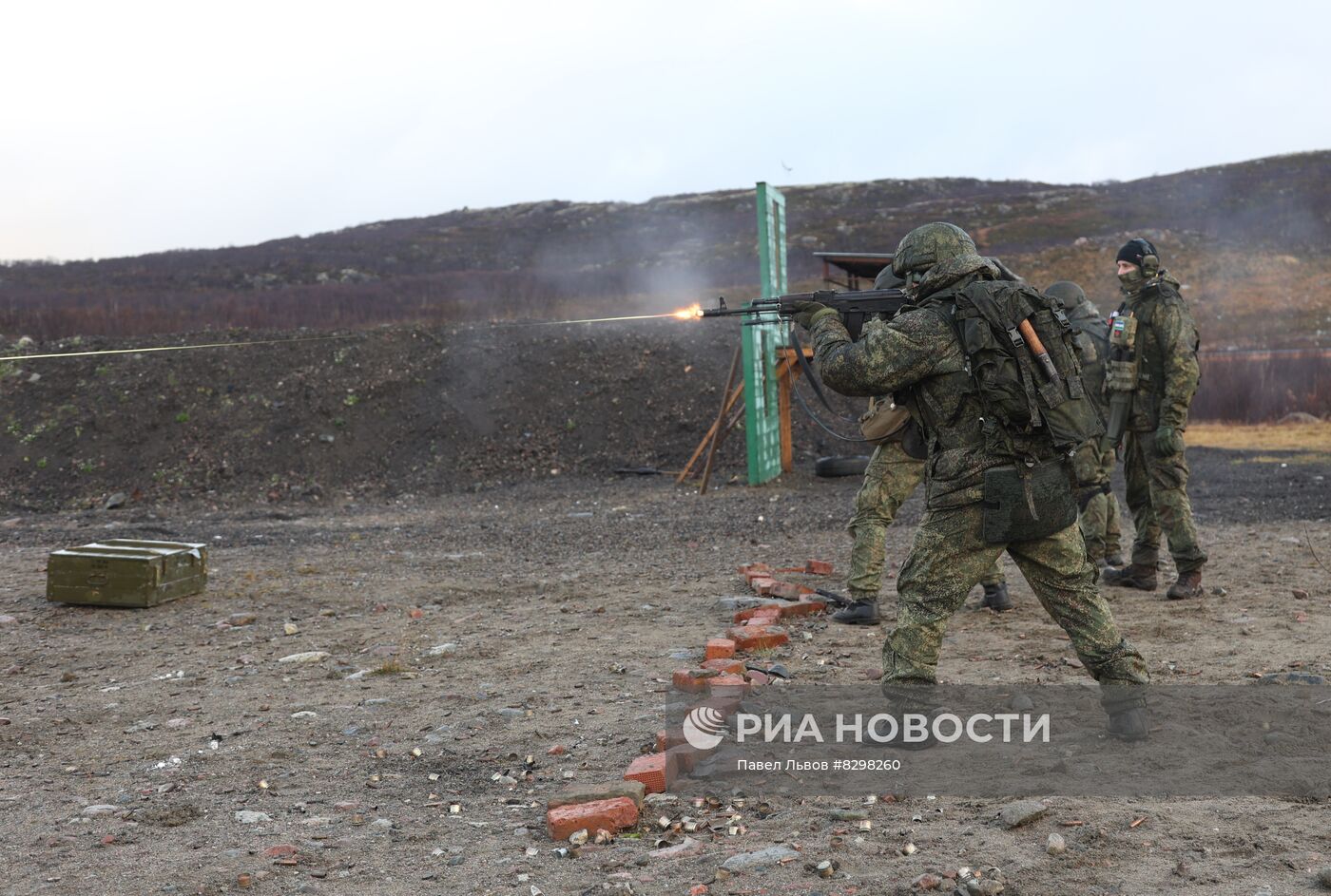 Военная подготовка мобилизованных из республики Коми в Мурманской области