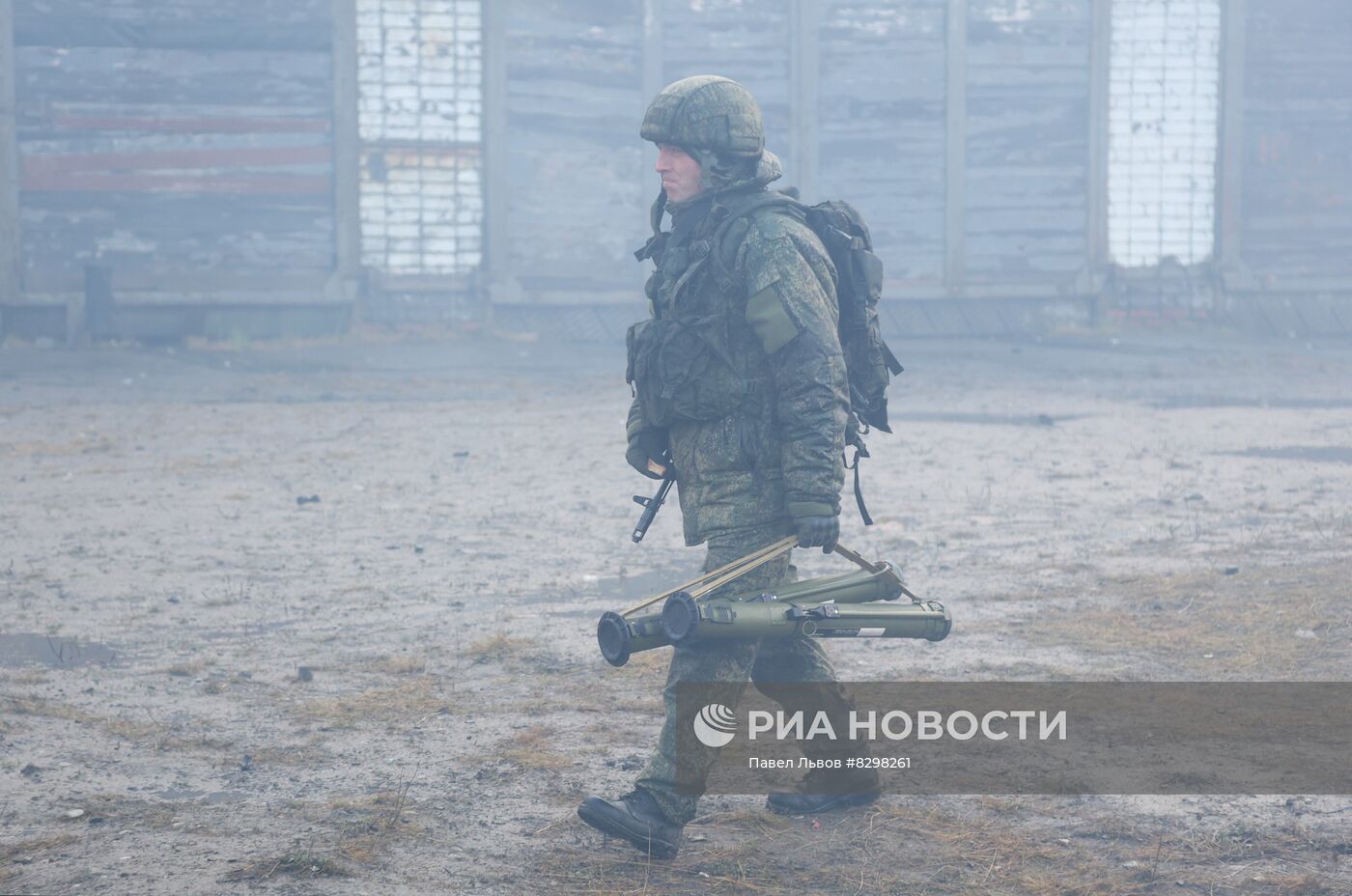 Военная подготовка мобилизованных из республики Коми в Мурманской области