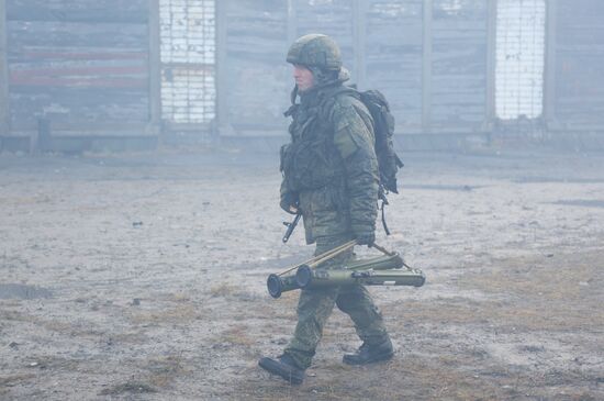 Военная подготовка мобилизованных из республики Коми в Мурманской области