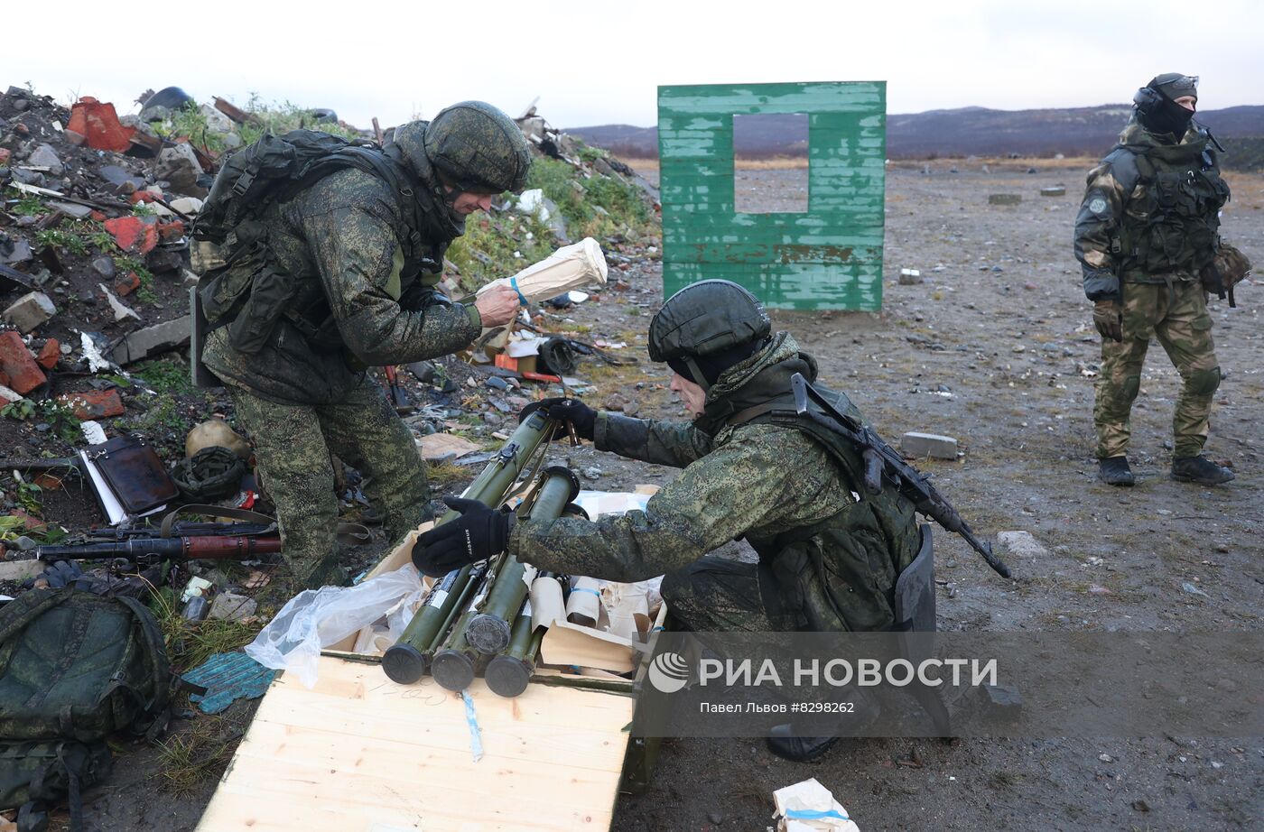 Военная подготовка мобилизованных из республики Коми в Мурманской области