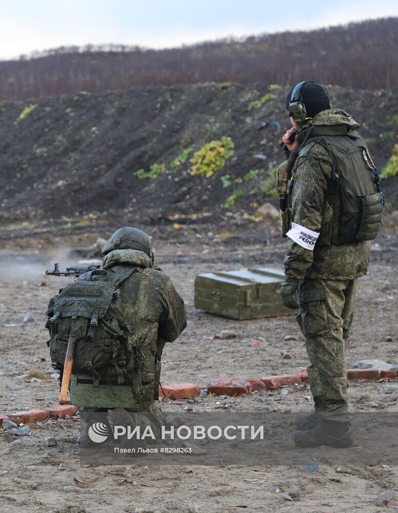 Военная подготовка мобилизованных из республики Коми в Мурманской области