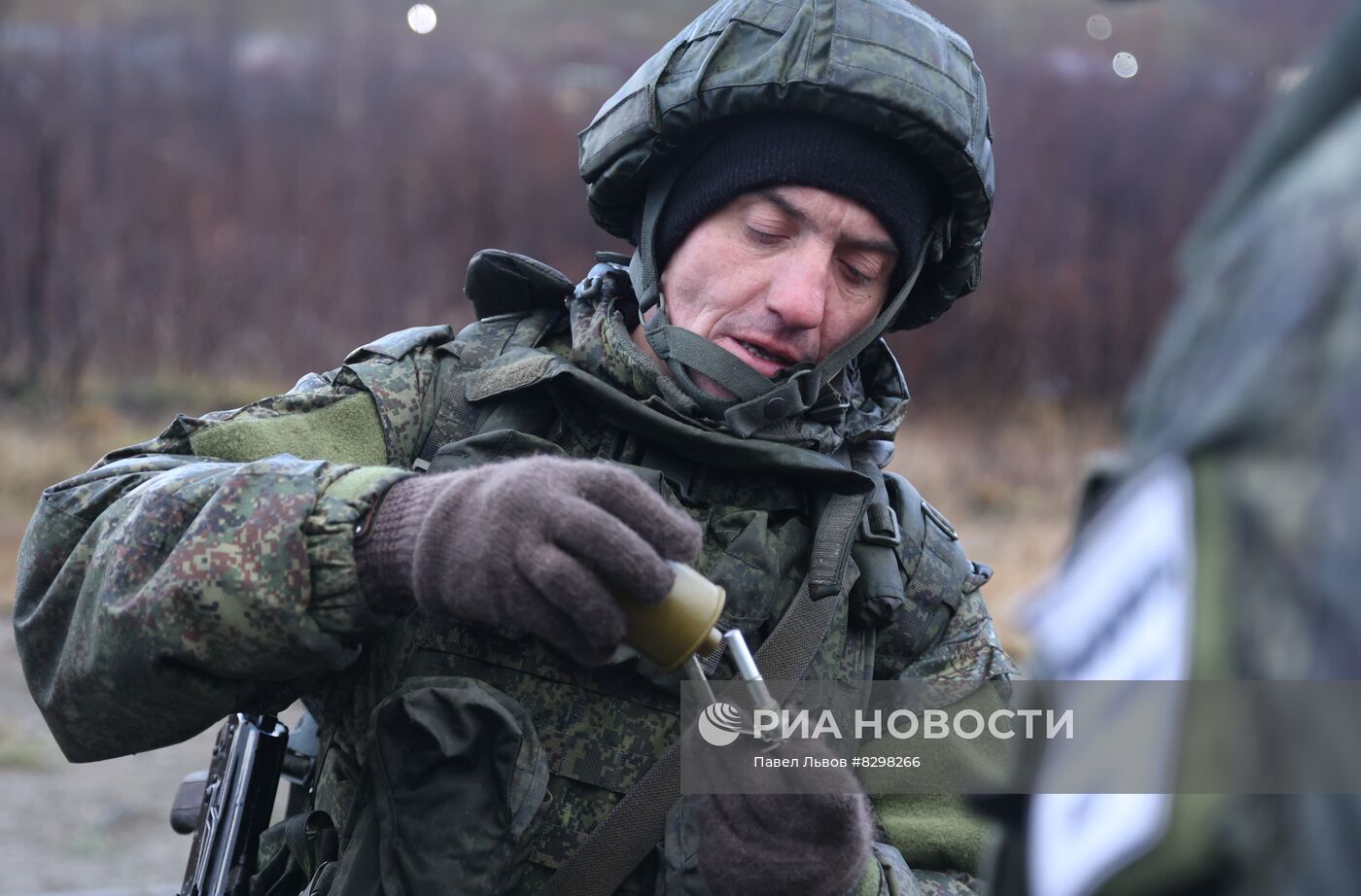 Военная подготовка мобилизованных из республики Коми в Мурманской области