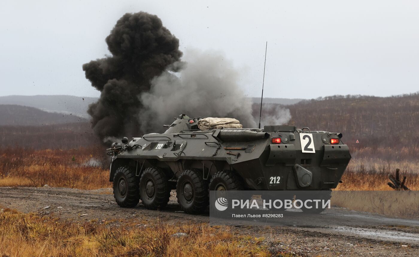 Военная подготовка мобилизованных из республики Коми в Мурманской области