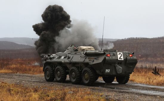 Военная подготовка мобилизованных из республики Коми в Мурманской области