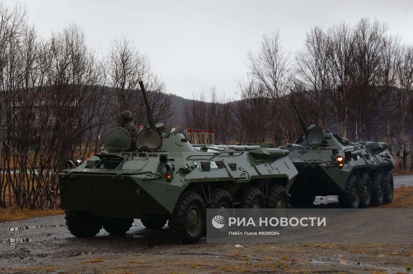 Военная подготовка мобилизованных из республики Коми в Мурманской области