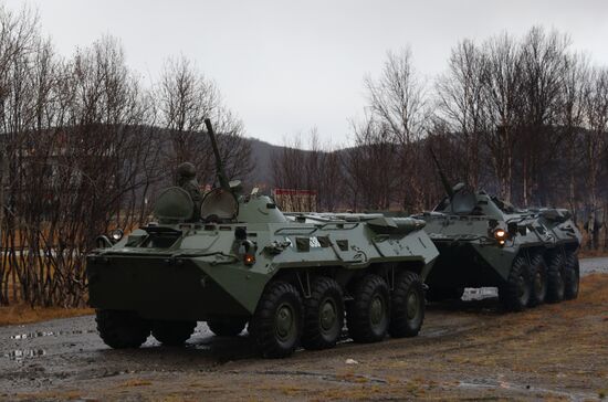 Военная подготовка мобилизованных из республики Коми в Мурманской области