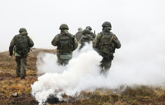 Военная подготовка мобилизованных из республики Коми в Мурманской области