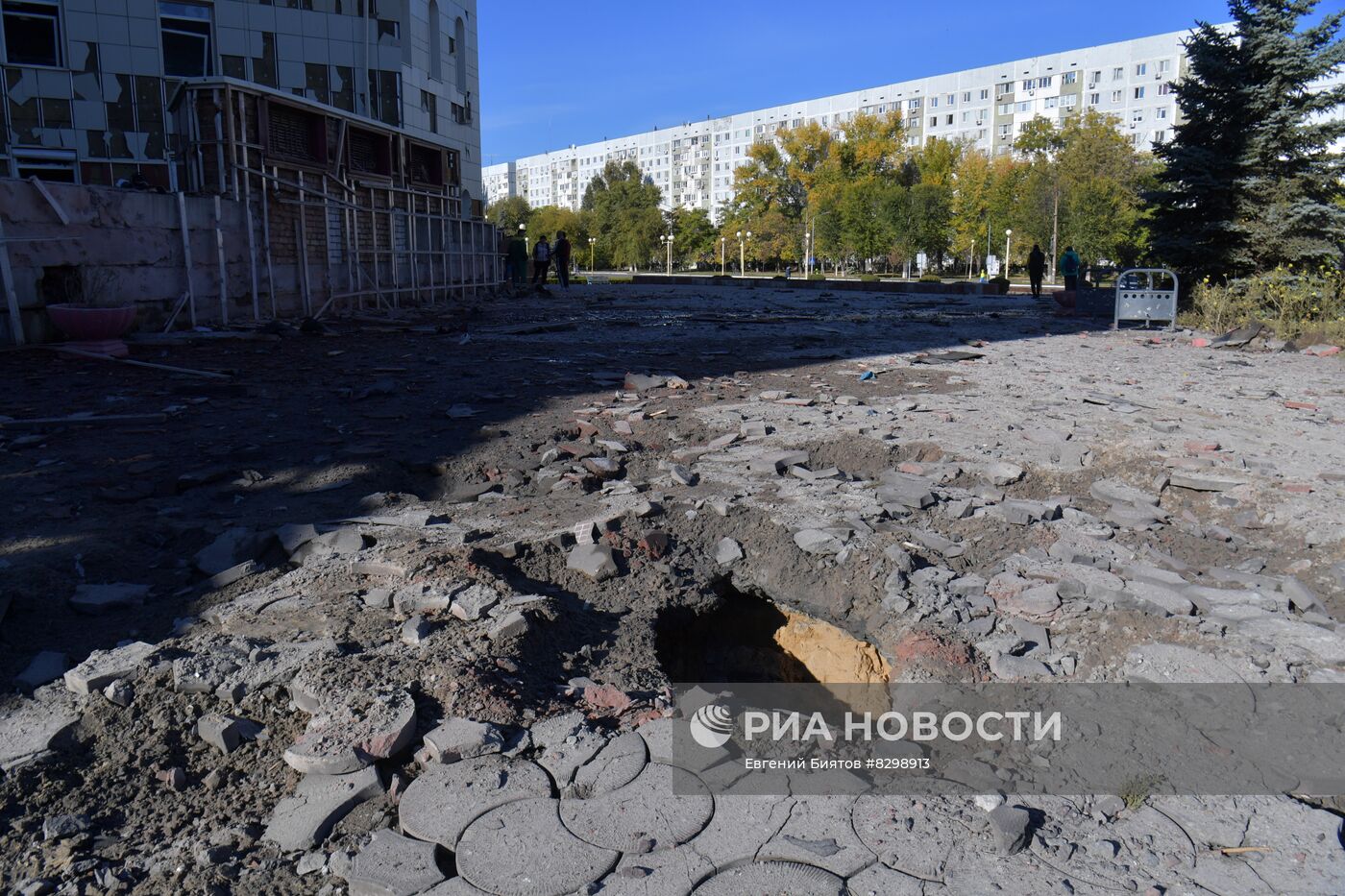 Разрушения в Энергодаре после многократных обстрелов