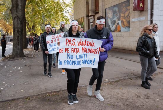 Протесты продолжаются в Кишиневе
