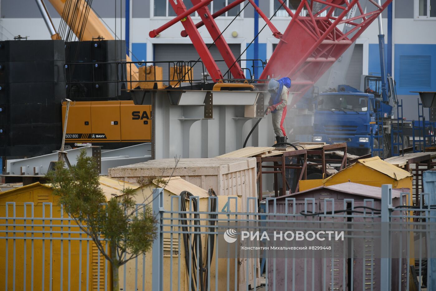 Восстановительные работы на Крымском мосту 