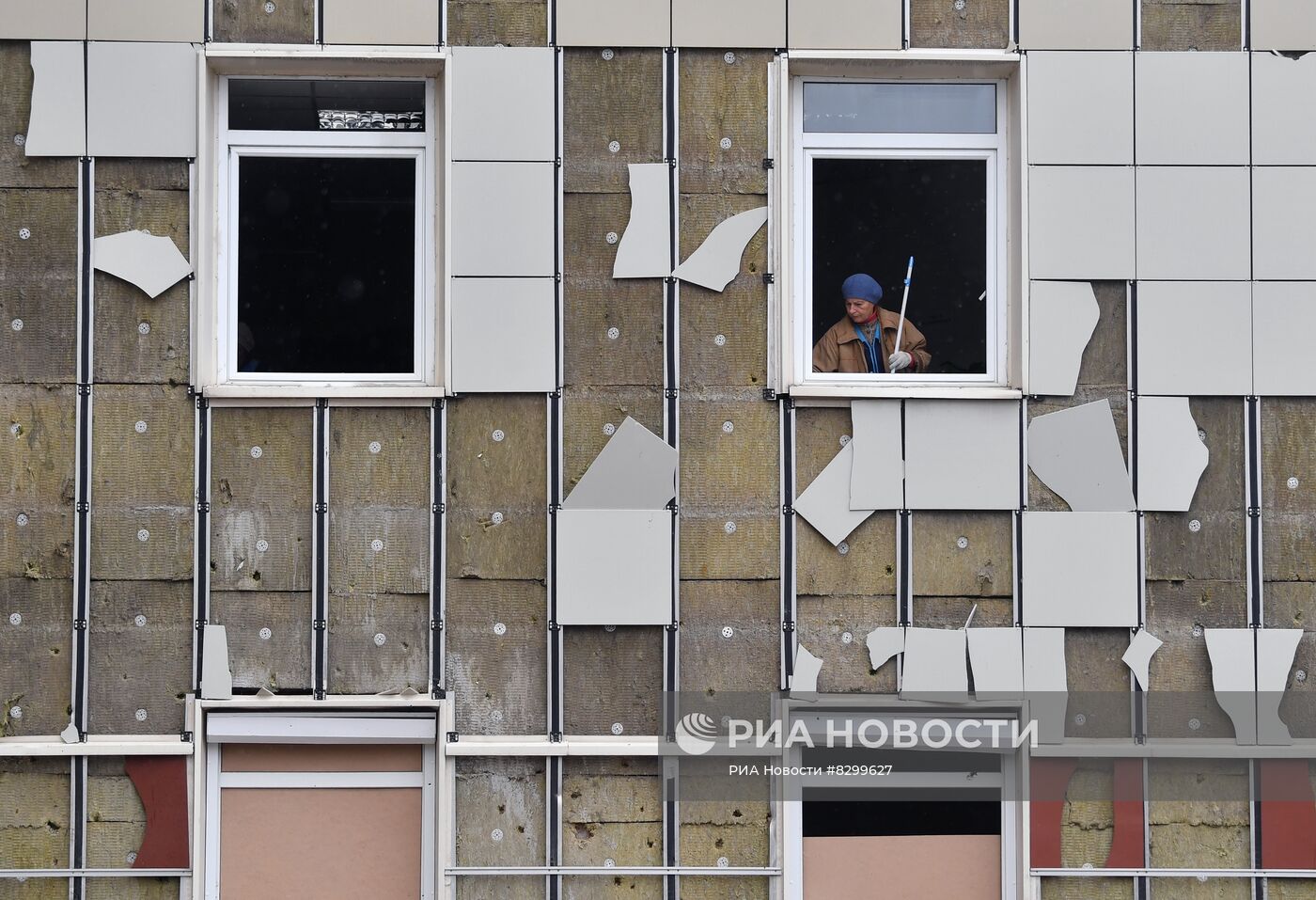 Разрушения в Энергодаре после многократных обстрелов