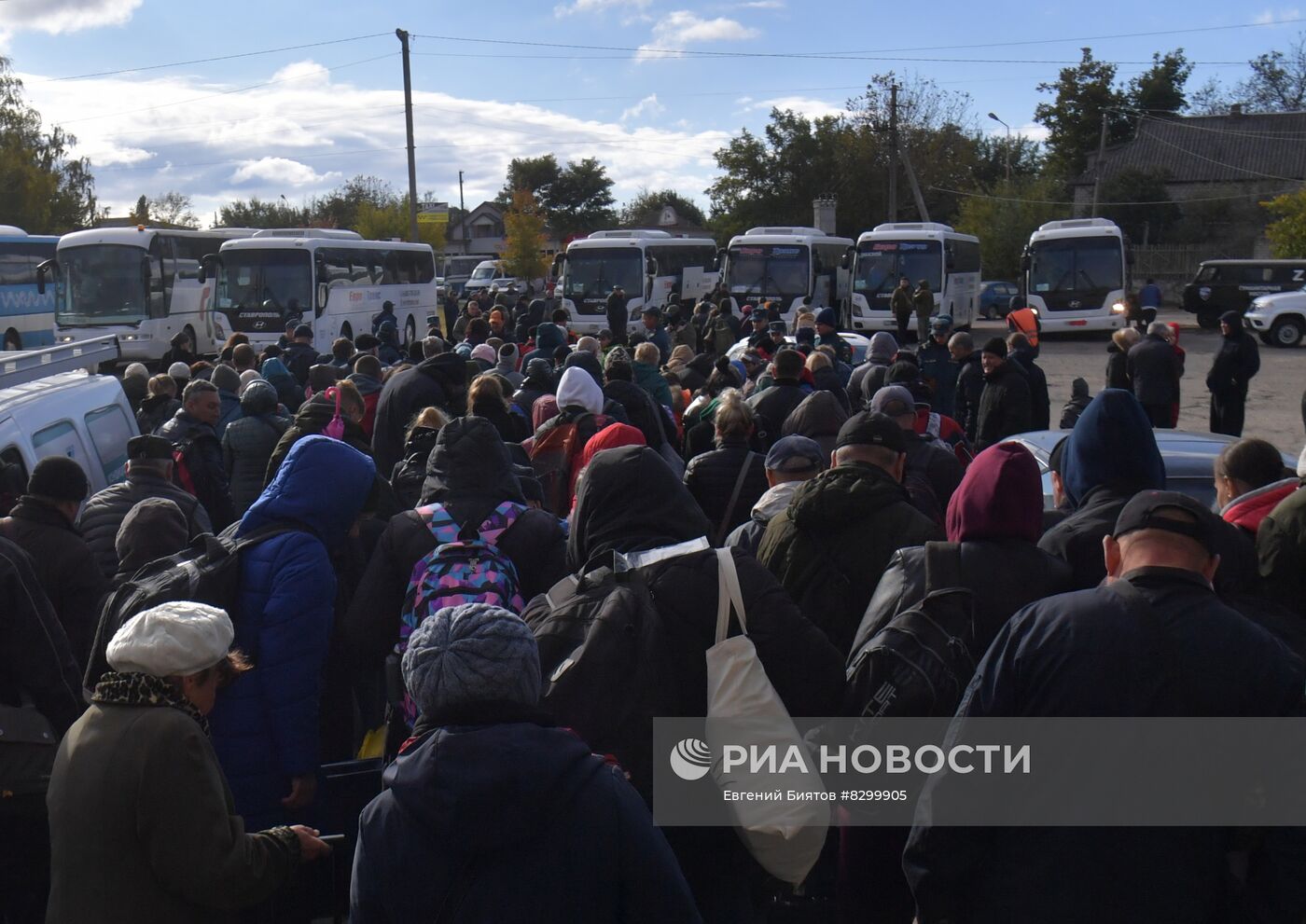 Эвакуация мирных жителей из Херсона