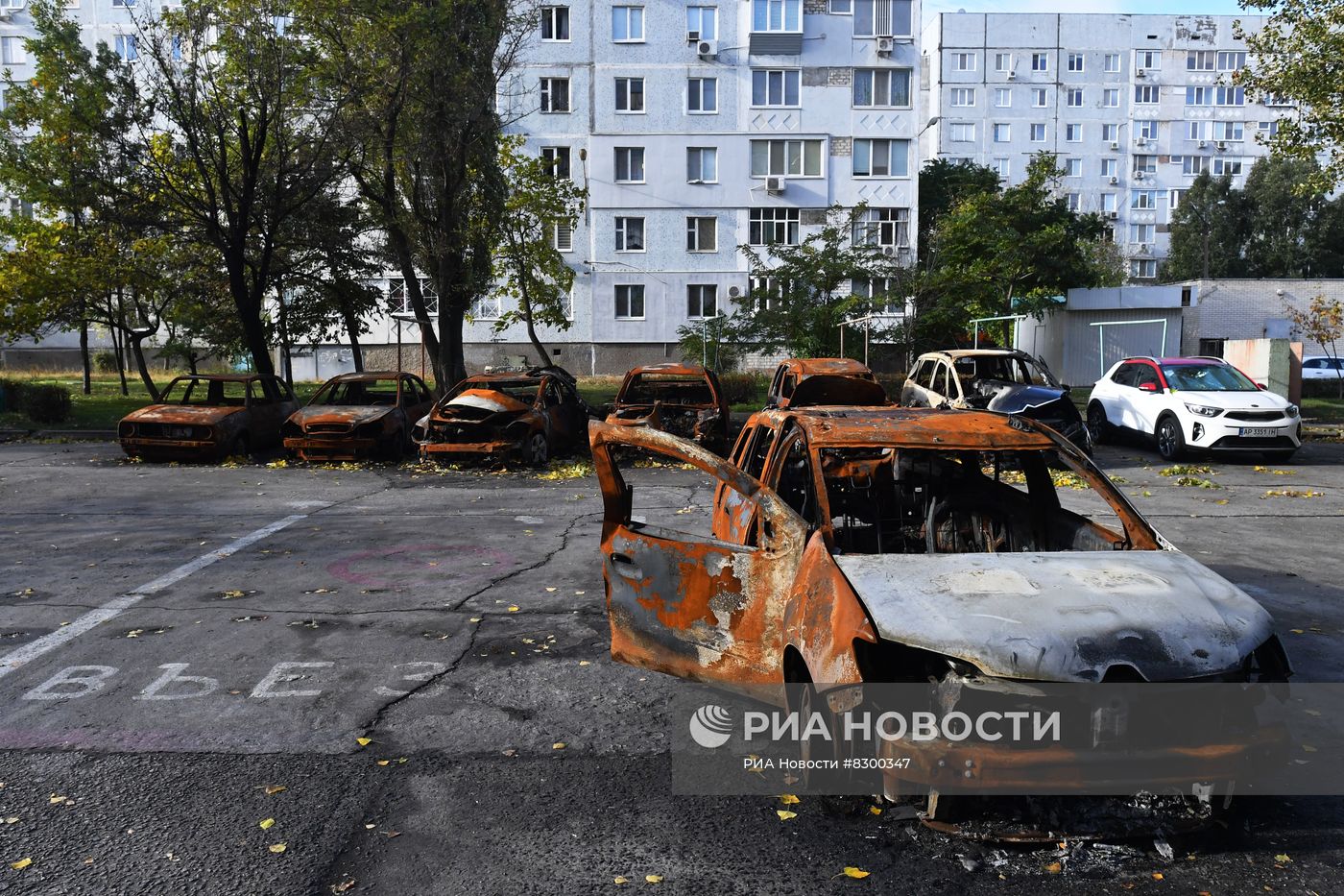 Восстановление разрушенных после обстрела ВСУ квартир в Энергодаре