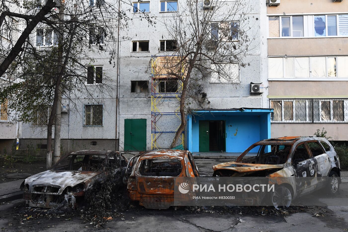 Восстановление разрушенных после обстрела ВСУ квартир в Энергодаре