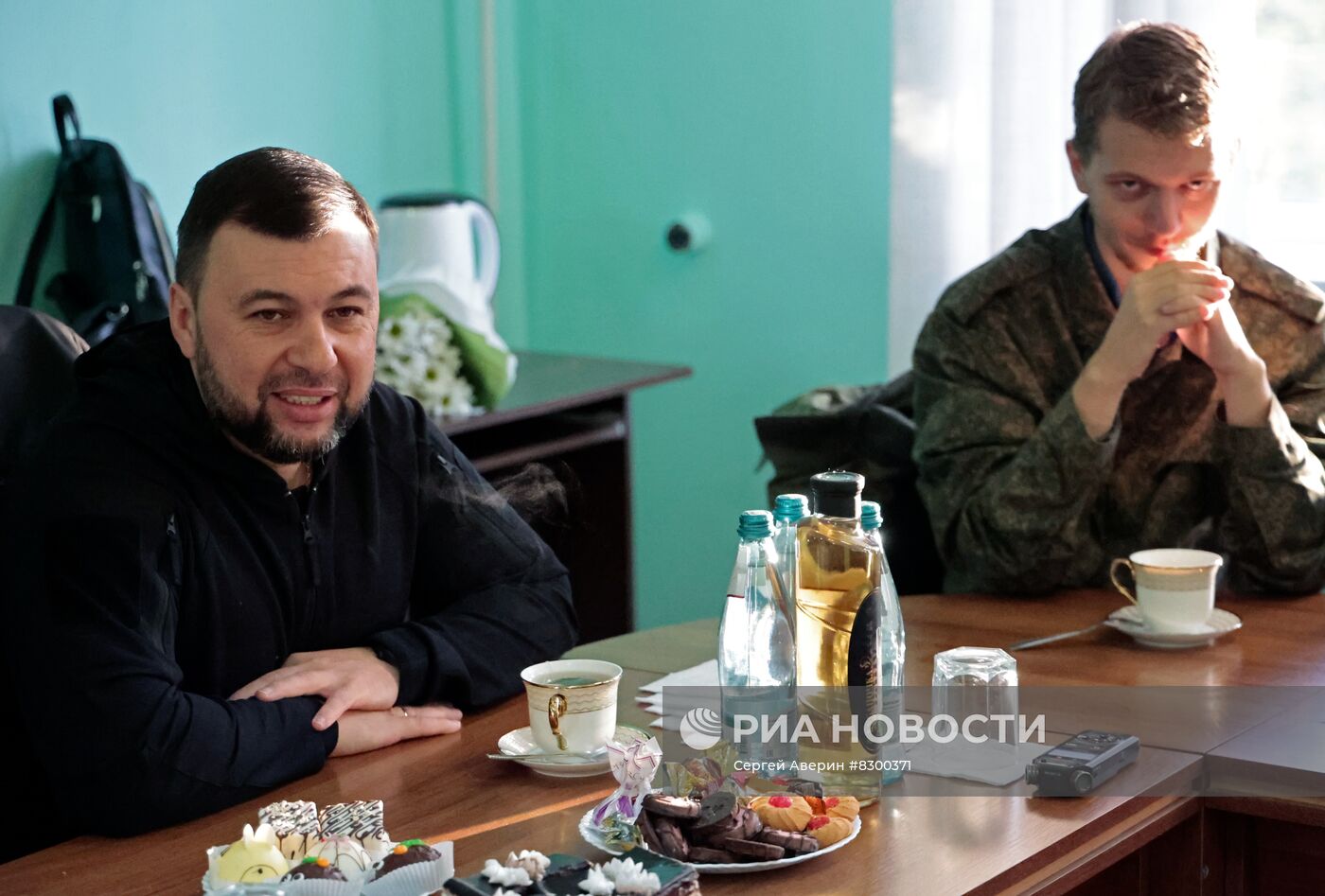 Встреча вернувшихся из плена бойцов в ДНР