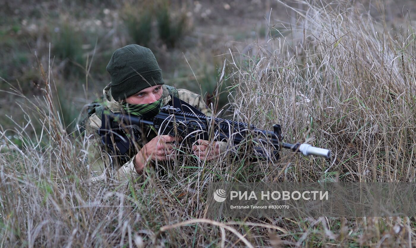 Военная подготовка мобилизованных в Краснодарском крае