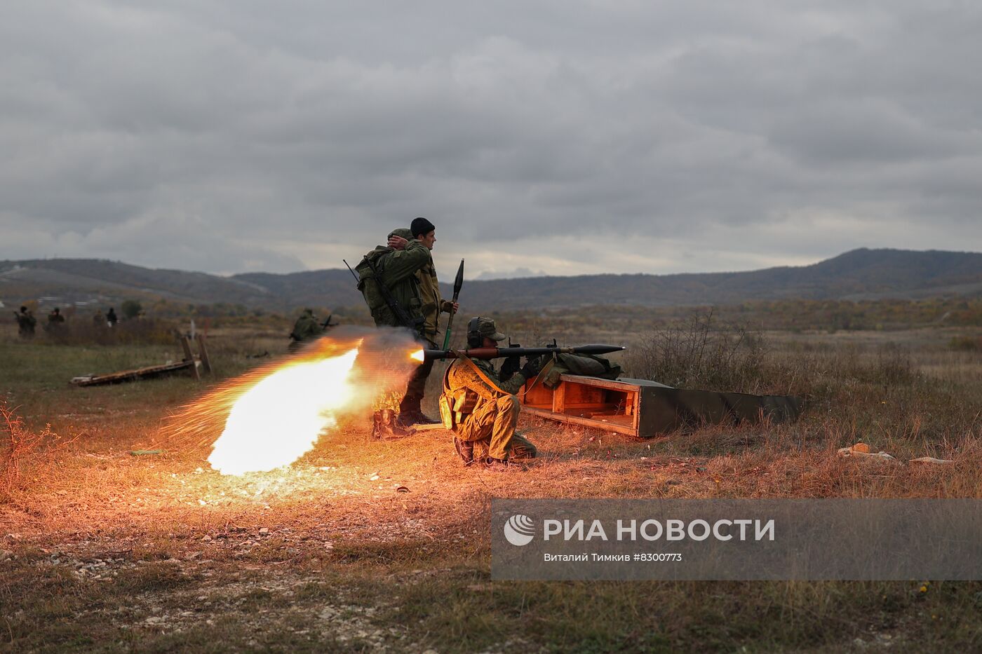 Военная подготовка мобилизованных в Краснодарском крае