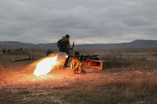 Военная подготовка мобилизованных в Краснодарском крае