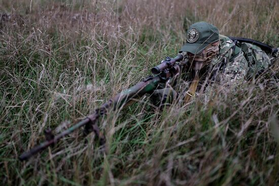 Военная подготовка мобилизованных в Краснодарском крае