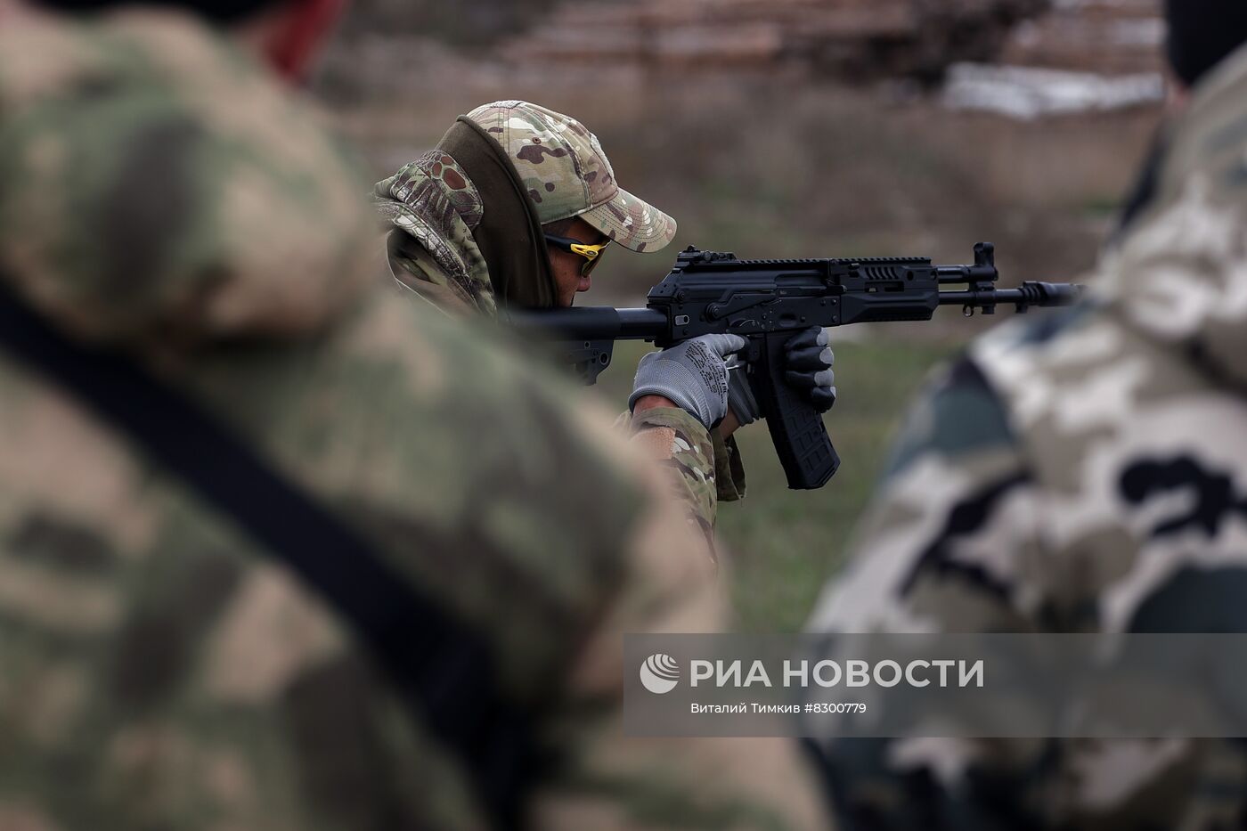 Военная подготовка мобилизованных в Краснодарском крае