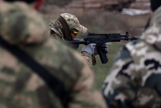 Военная подготовка мобилизованных в Краснодарском крае