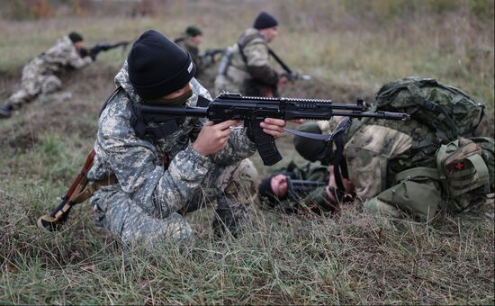 Военная подготовка мобилизованных в Краснодарском крае